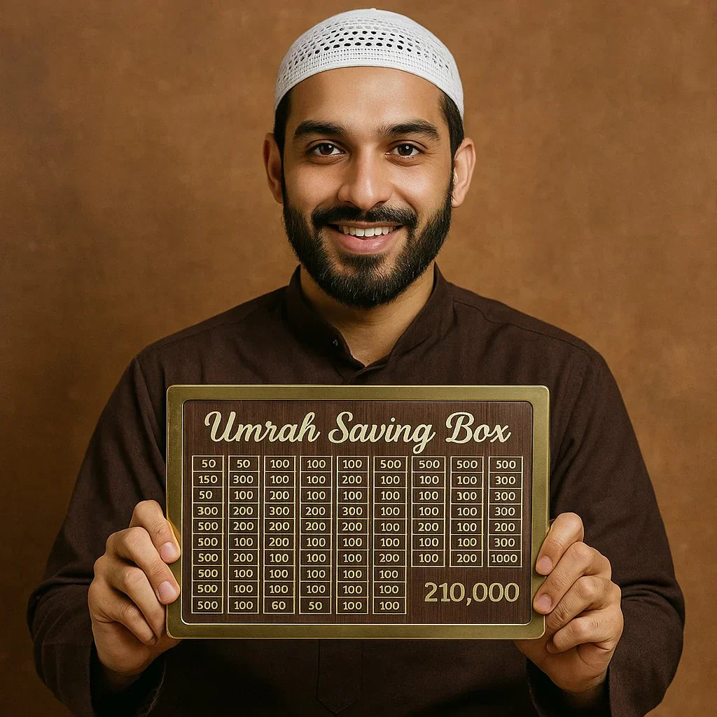 Umrah Saving Box - Save 210,000 for Umrah